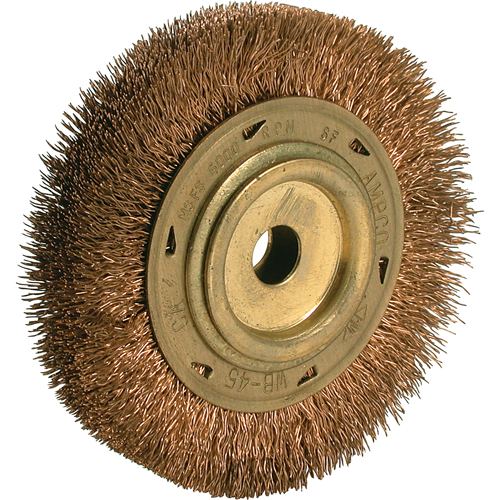 Power Tool Crimped Wire Wheel Brush, 6" Dia., 5/8" Arbor Chandler Sales