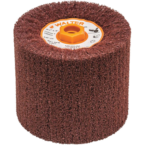 Blendex Surface Conditioning Drum, 4-1/2" Dia. x 4" W, 5/8"-11 Arbor, Medium Grit Chandler Sales