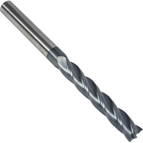 S237 30° Extra Long Square End Mill, 1/8" Dia., 3" L, 4 Flutes, 1/8" Shank, Carbide Chandler Sales