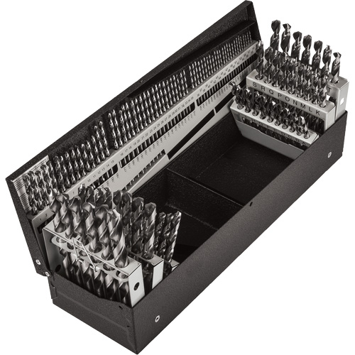 Jobber Length Combination Drill Bit Set, 114 Pieces, High Speed Steel Chandler Sales