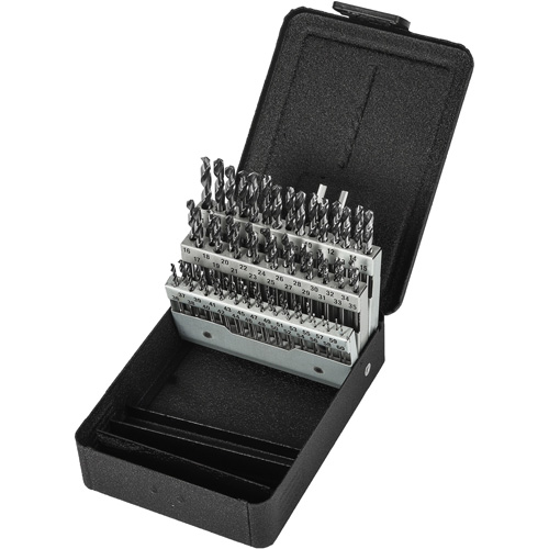 Stub Length Drill Bit Set, 60 Pieces, High Speed Steel Chandler Sales