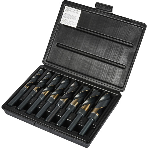 Jeu de forets &agrave; queue r&eacute;duite Silver & Deming, 8 morceaux, Acier rapide au cobalt Chandler Sales