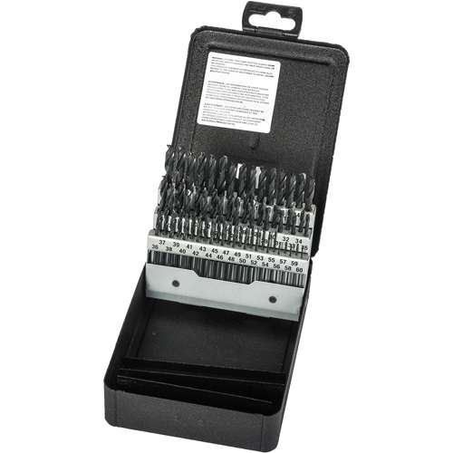Stub Length Drill Bit Set, 60 Pieces, High Speed Steel Chandler Sales