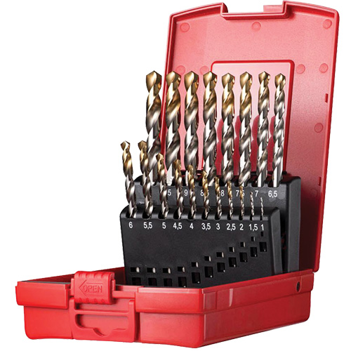 Jobber Length Drill Set, 19 Pieces, High Speed Steel Chandler Sales