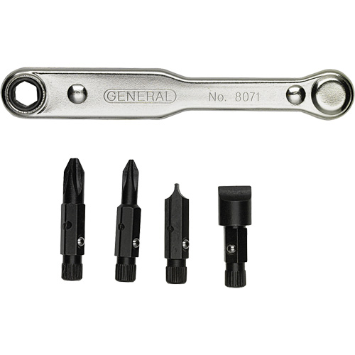 Ratcheting Offset Screwdriver Set, 5 Pcs. Chandler Sales