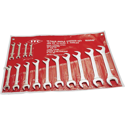 IACW-14 60° & 15° Angle Wrench Set, Open-Ended, 14 Pieces, Imperial Chandler Sales
