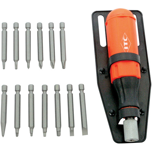 Jeu de tournevis multi-embouts de 15 pi&egrave;ces, Prise Plastique Chandler Sales