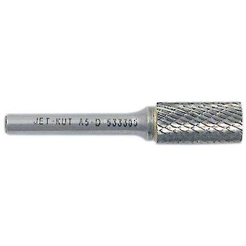 JET-KUT&reg; Cylindrical Shape Burr, 1/2" Dia., 1/4" Shank, 1" Depth of Cut Chandler Sales