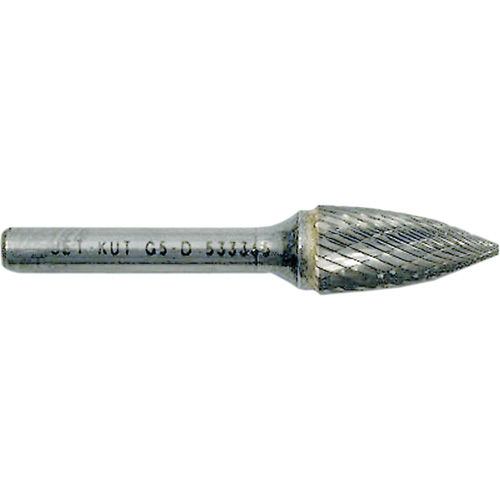 Fraise arboriforme avec extr&eacute;mit&eacute; pointue G3-D JET-KUT, 3/8" dia., 1/4" Tige, 3/4" Prof. de la coupe Chandler Sales