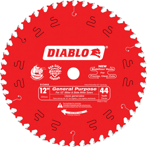 Saw Blades - General Purpose, 12", 44 Teeth, Wood Use Chandler Sales