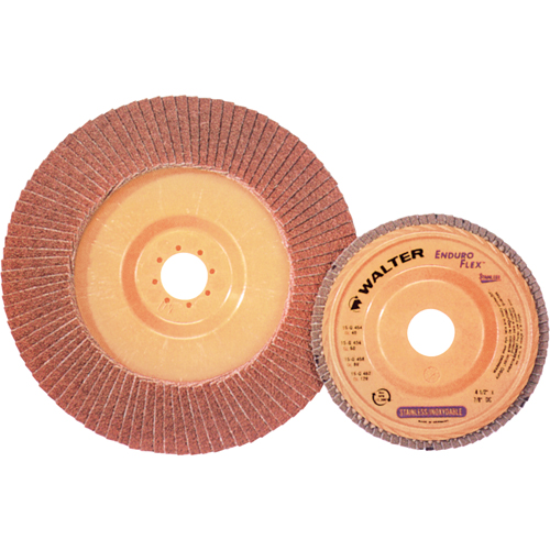 Enduro-Flex Stainless Flap Disc, 4-1/2" x 7/8", Type 27, 40 Grit, Zirconia Alumina Chandler Sales