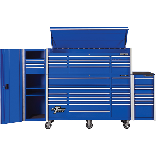 RX Series Side Cabinet, 3 Drawers, 19" W x 25" D x 61" H, Blue Chandler Sales