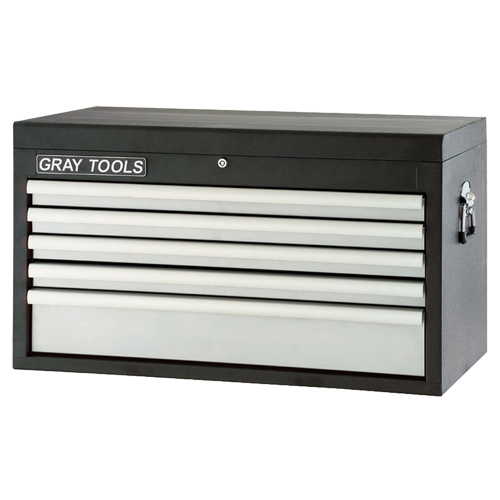 Top Chest - 5 Drawers, 33-1/2" W, 5 Drawers, Black Chandler Sales