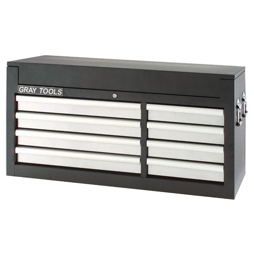 Top Chest - 8 Drawers, 41-1/2" W, 8 Drawers, Black Chandler Sales