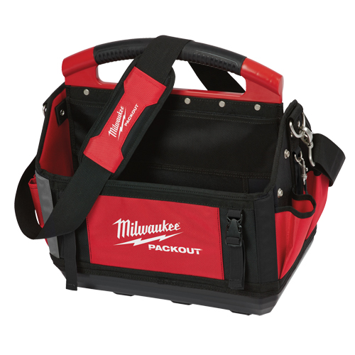 Packout Tote, Ballistic Nylon, 31 Pockets, Black/Red Chandler Sales