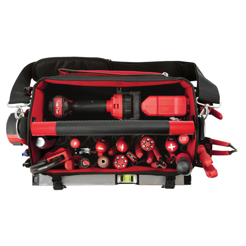 Packout Tote, Ballistic Nylon, 31 Pockets, Black/Red Chandler Sales