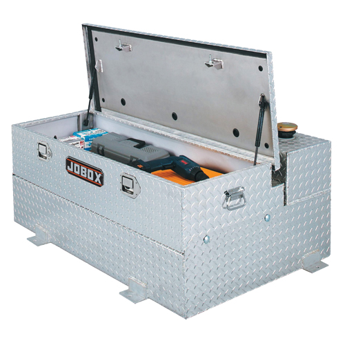 Aluminum Fuel Transfer Tank & Chest, Aluminum, 74 gal. Capacity, Silver Chandler Sales