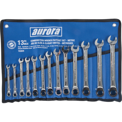 Fixed Head Wrench Set, Combination, 13 Pieces, Metric Chandler Sales