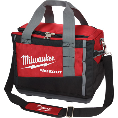 Packout Tool Bag, Ballistic Nylon, 2 Pockets, Black/Red Chandler Sales