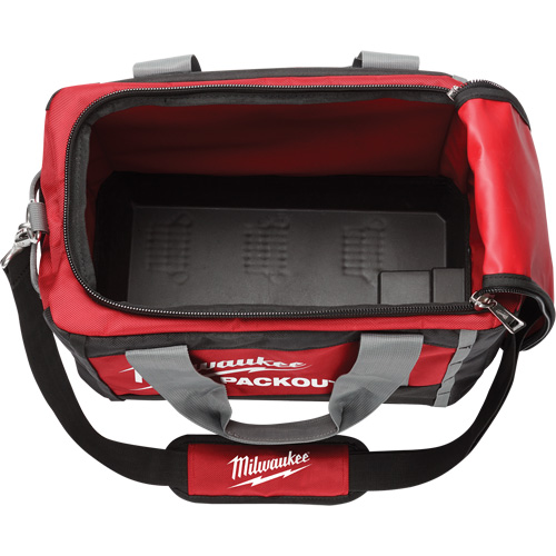 Packout Tool Bag, Ballistic Nylon, 2 Pockets, Black/Red Chandler Sales