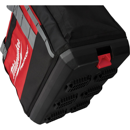 Packout Tool Bag, Ballistic Nylon, 2 Pockets, Black/Red Chandler Sales