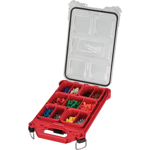 Organisateur profil&eacute; et compact Packout, 16-2/5" x 9-3/4" x 2-1/2", Noir/Rouge Chandler Sales