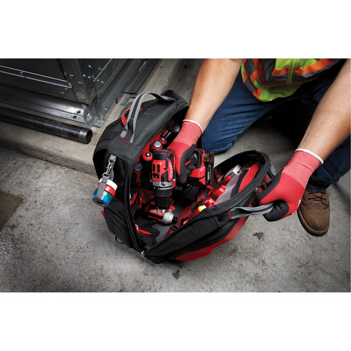 Packout Backpack, 15-3/4" L x 11-4/5" W, Black/Red, Ballistic Chandler Sales