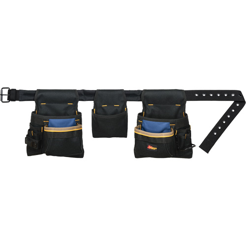 Deluxe Tool Belt Combo, Polyester, Black Chandler Sales