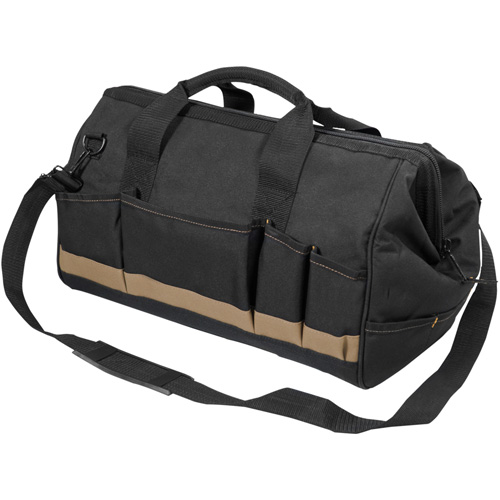MEGAMOUTH Tool Bag, Polyester, 25 Pockets, Black Chandler Sales