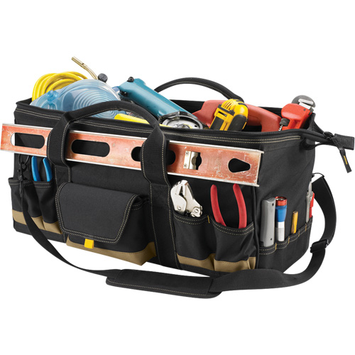 Sac &agrave; outils MEGAMOUTH, Polyester, 32 pochettes, Noir Chandler Sales