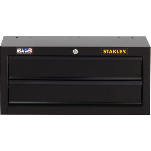 100 Series Middle Tool Chest, 26" W, 2 Drawers, Black Chandler Sales
