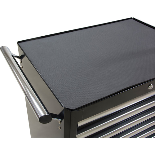 Chariot &agrave; outils industriel, 7 tiroirs, 27" la x 18-3/4" p x 39" h, Noir Chandler Sales