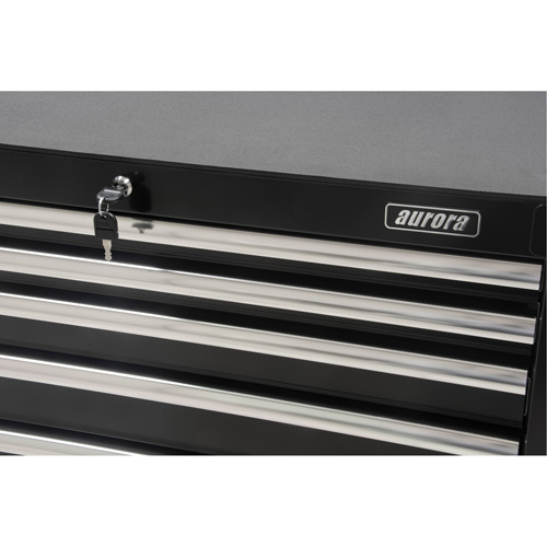 Industrial Tool Cart, 6 Drawers, 39" W x 20-4/5" D x 38-1/2" H, Black Chandler Sales