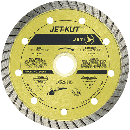 Lame diamant Turbo de premi&egrave;re qualit&eacute; JET-KUT Chandler Sales