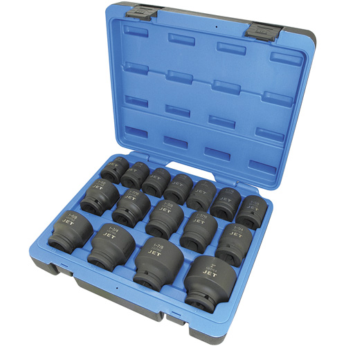 Jeu de douilles SAE &agrave; 6 pans PS1634, 16 Mcx, Chocs, Prise de 3/4" Chandler Sales