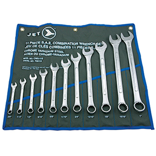 11-Piece SAE Raised Panel Combination Wrench Set, Combination, 11 Pieces, Imperial Chandler Sales