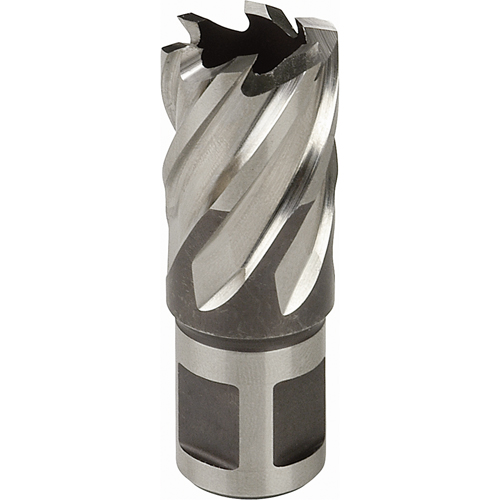 Fraise annulaire, Diam&egrave;tre de 3/4", Acier rapide, Profondeur de la coupe de 3", Tige 3/4" Chandler Sales