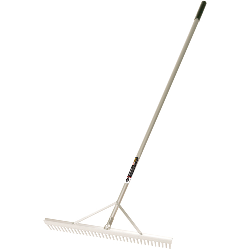 Pro Level Rakes, Aluminum Handle, 36" W, Aluminum Blade, 36 Tines Chandler Sales
