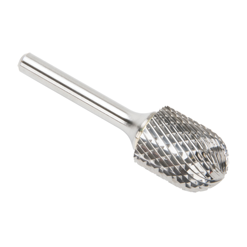 CLEVELAND Solid Carbide Burrs - Cylinder Shape with Ball Nose, SC-7, 3/4" Dia., 25.4 mm Depth of Cut Chandler Sales