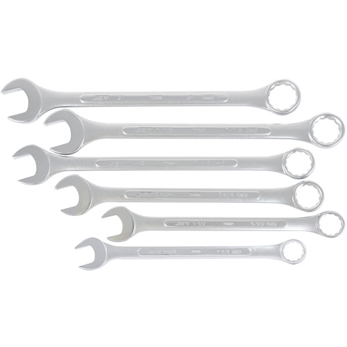 Fully Polished Long Pattern Combination Wrench Set, Combination, 6 Pieces, Imperial Chandler Sales