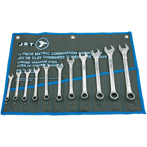 Raised Panel Combination Wrench Set, Combination, 11 Pieces, Metric Chandler Sales