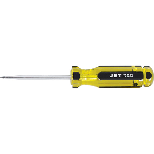 Tournevis &agrave; fentes avec manche g&eacute;ante SDS-3R, Tige de 3/16", Ronde, 3" lo, Prise en Plastique Chandler Sales