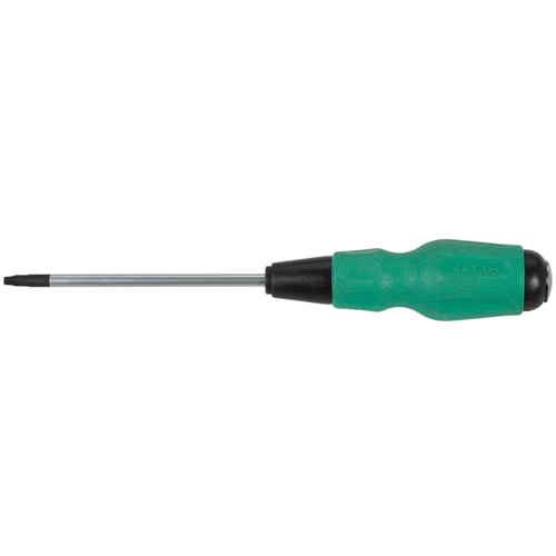 Square TORQUE DRIVE&reg; Screwdriver, #3 Tip, Round, 6" L, Cushion Grip Handle Chandler Sales