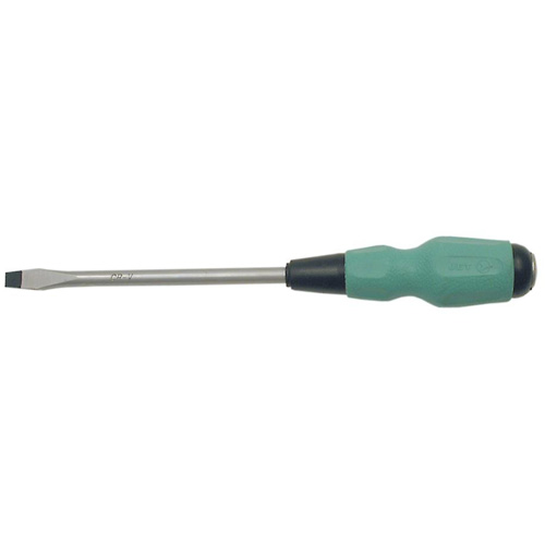 Tournevis &agrave; fente TORQUE DRIVE, Tige de #4, Ronde, 4" lo, Prise en Coussin&eacute;e Chandler Sales
