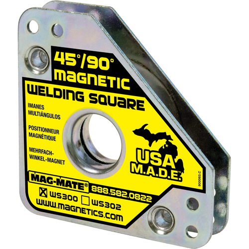Magnetic Welding Squares, 3-3/4" L x 3/4" W x 3-3/4" H, 60 lbs. Chandler Sales