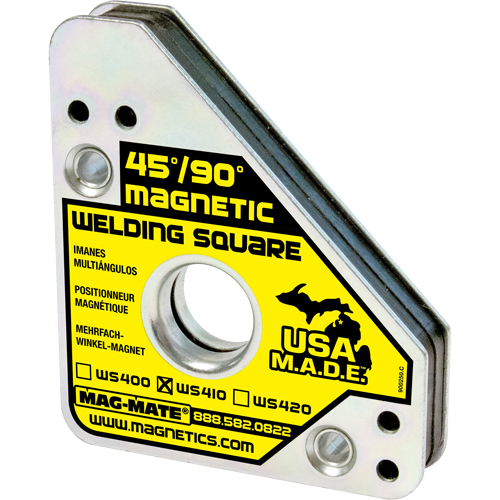 Magnetic Welding Squares, 3-3/4" L x 3/4" W x 4-3/8" H, 75 lbs. Chandler Sales