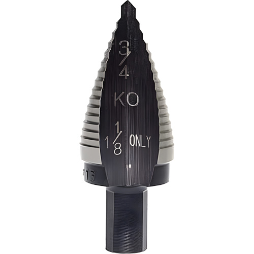 Step Drill Bit, 1-1/8" - 1-1/8" , 5/32" Increments, High Speed Steel Chandler Sales