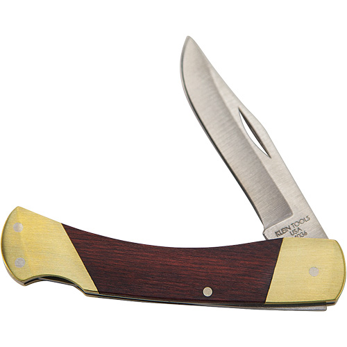 Sportsman Knife with Curved Handle, 2-5/8" Blade, Stainless Steel Blade, Wood Handle Chandler Sales