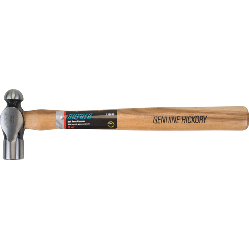Ball Pein Hammer, 8 oz. Head Weight, Plain Face, Wood Handle Chandler Sales