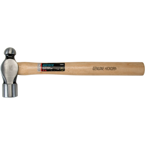 Ball Pein Hammer, 32 oz. Head Weight, Plain Face, Wood Handle Chandler Sales